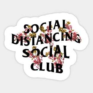 social distancing social club Sticker